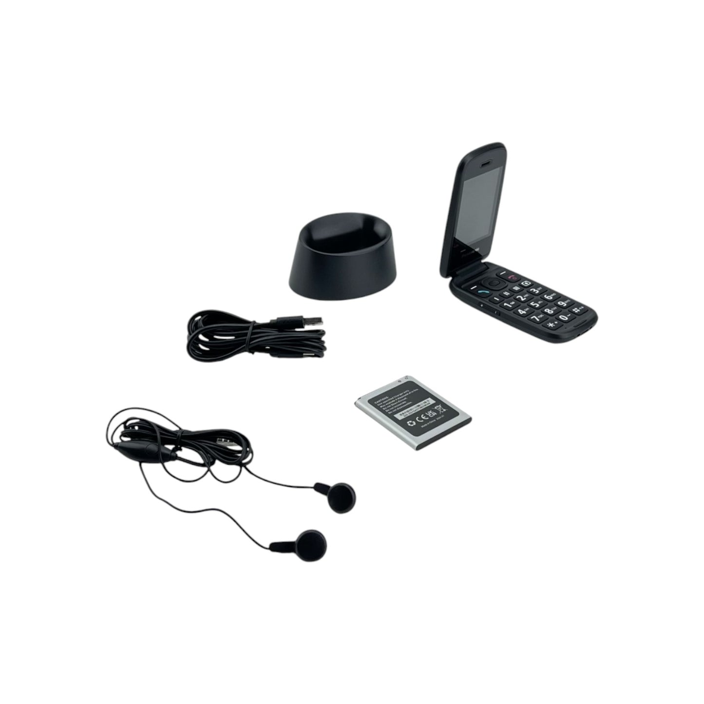Panasonic KX-TU550EXB 4G Handy Senioren Falthandy 1.2MP 2.8 Zoll (7.11 cm) USB-C | Retourware