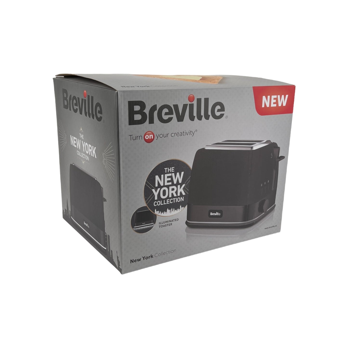 Breville VTT946X Toaster 2 Scheiben Auftauen Aufwärmen Brötchenaufsatz Schwarz | Neu