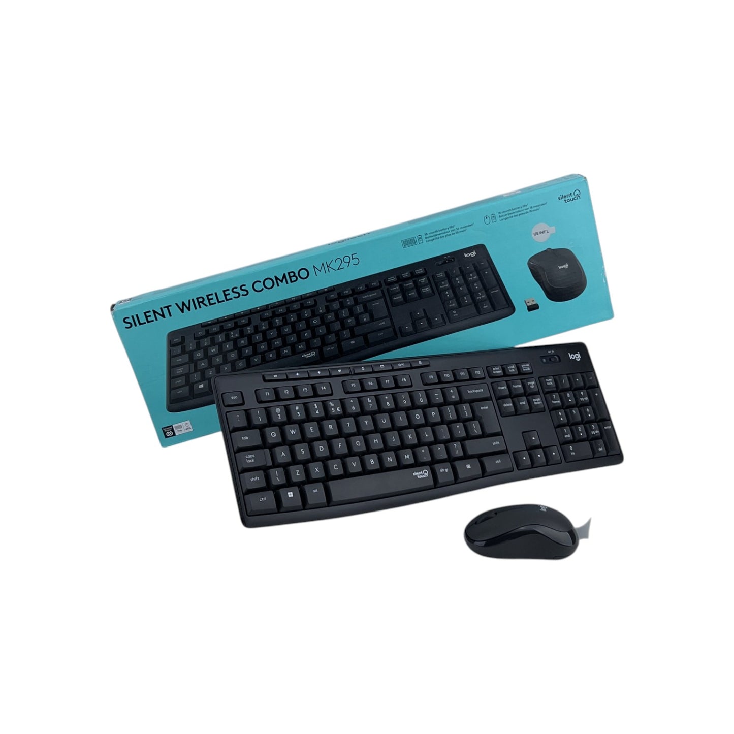 Logitech MK295 kabelloses Tastatur-Maus-Set SilentTouch Shortcut-Tasten QWERTYus | Retourware