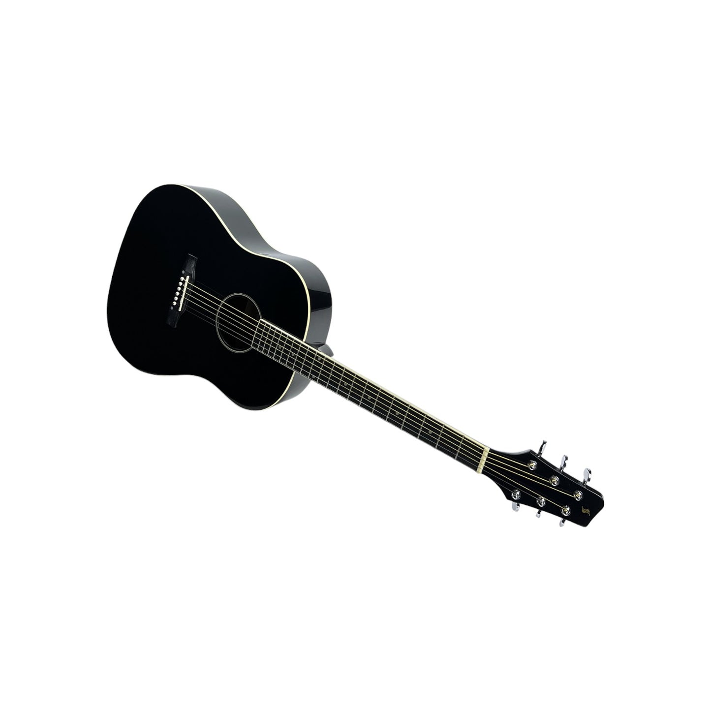 STAGG Gitarre Slope Shoulder Dreadnought Gitarre Hochglanz Schwarz | Retourware