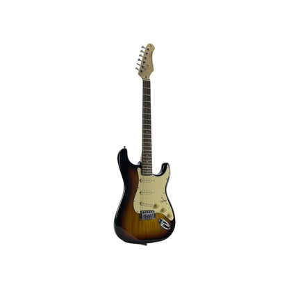 STAGG E-Gitarre Gitarre Standard S massiv Sunburst brillant | Retourware