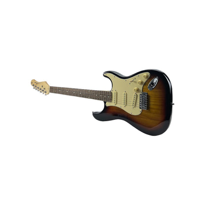 STAGG E-Gitarre Gitarre Standard S massiv Sunburst brillant | Retourware