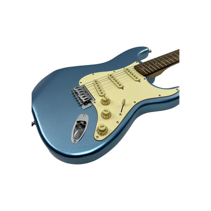 STAGG E-Gitarre Gitarre Standard S Paulownia massiv Ice Blue Metallic | Retourware