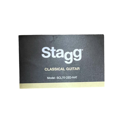 Stagg SCL70 4/4 CEDAR CLASSICAL Gitarre Zedernholz Natur | Retourware