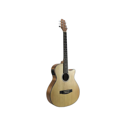 STAGG E-Gitarre Gitarre Cutaway Offenporig Natur | Retourware