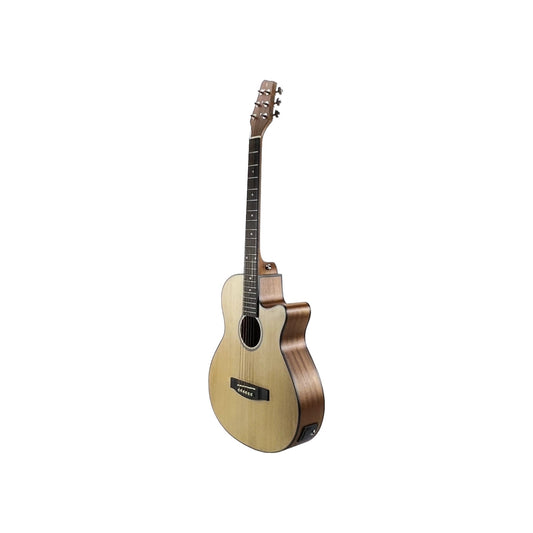 STAGG E-Gitarre Gitarre Cutaway Offenporig Natur | Retourware