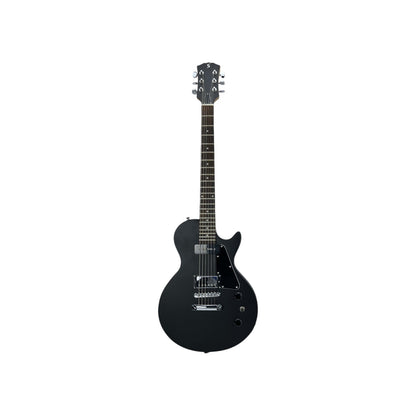 STAGG E-Gitarre Gitarre massivem flacher Mahagonikorpus Offenporig Schwarz | Retourware