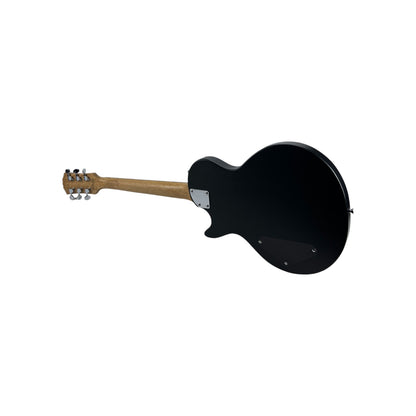 STAGG E-Gitarre Gitarre massivem flacher Mahagonikorpus Offenporig Schwarz | Retourware