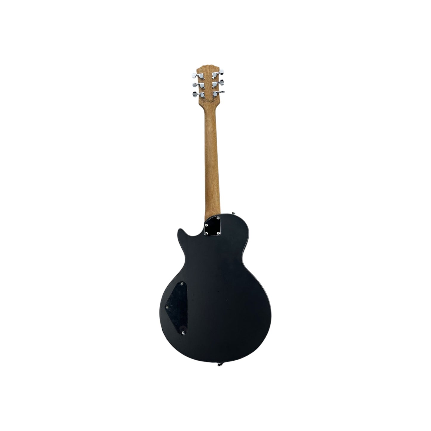 STAGG E-Gitarre Gitarre massivem flacher Mahagonikorpus Offenporig Schwarz | Retourware