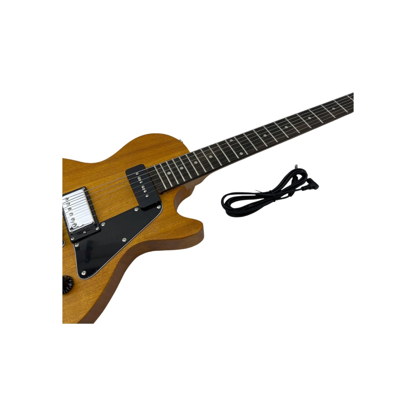 STAGG E-Gitarre Gitarre Standard Mahagonikorpus flacher Decke Vintage Yellow | Retourware