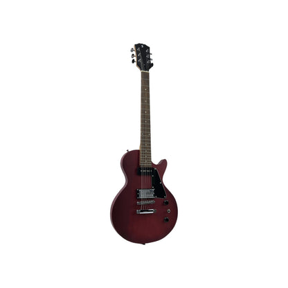 STAGG E-Gitarre Gitarre massivem Mahagonikorpus flacher Decke Offenporig Cherry | Retourware