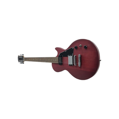 STAGG E-Gitarre Gitarre massivem Mahagonikorpus flacher Decke Offenporig Cherry | Retourware