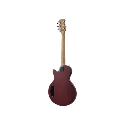 STAGG E-Gitarre Gitarre massivem Mahagonikorpus flacher Decke Offenporig Cherry | Retourware