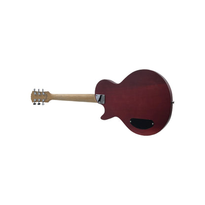 STAGG E-Gitarre Gitarre massivem Mahagonikorpus flacher Decke Offenporig Cherry | Retourware