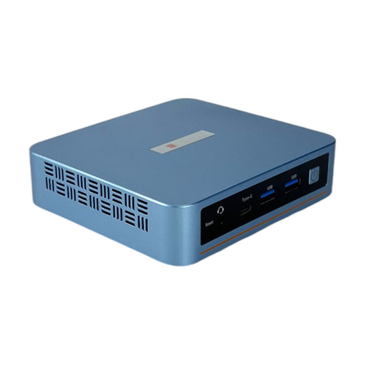 PELADN WI-6 Mini PC Micro Computer Intel N100 8GB 256GB Blau