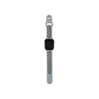 Apple Watch 7 GPS Aluminium Polarstern 45 mm Sportarmband Pure Nike Platinum/…