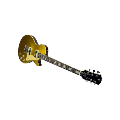 STAGG E-Gitarre Gitarre Mahagonikorpus gewölbte Decke Gold