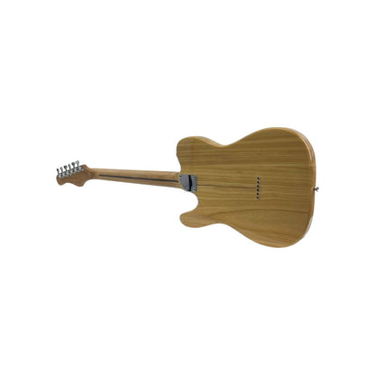 STAGG E-Gitarre Gitarre Vintage T Paulownia hochglänzend Natur