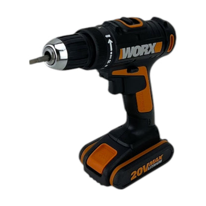 Worx WX166.4 Akku Bohrmaschine Schrauber 2.0Ah 20V 40Nm 16 Drehmomentstufen