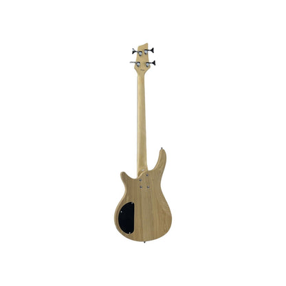 STAGG E-Bassgitarre Gitarre Fretless Stagg „Fusion massiv Esche