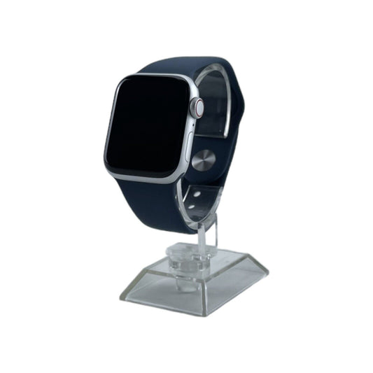 Apple Watch SE 2 Cellular Aluminium Silber 40 mm Sportarmband Sturmblau