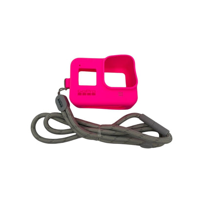 Gopro Sleeve + Lanyard Hero 8 Black Silikon Hülle Rosa Trageband Foto & Camcorder:kamera Drohnen