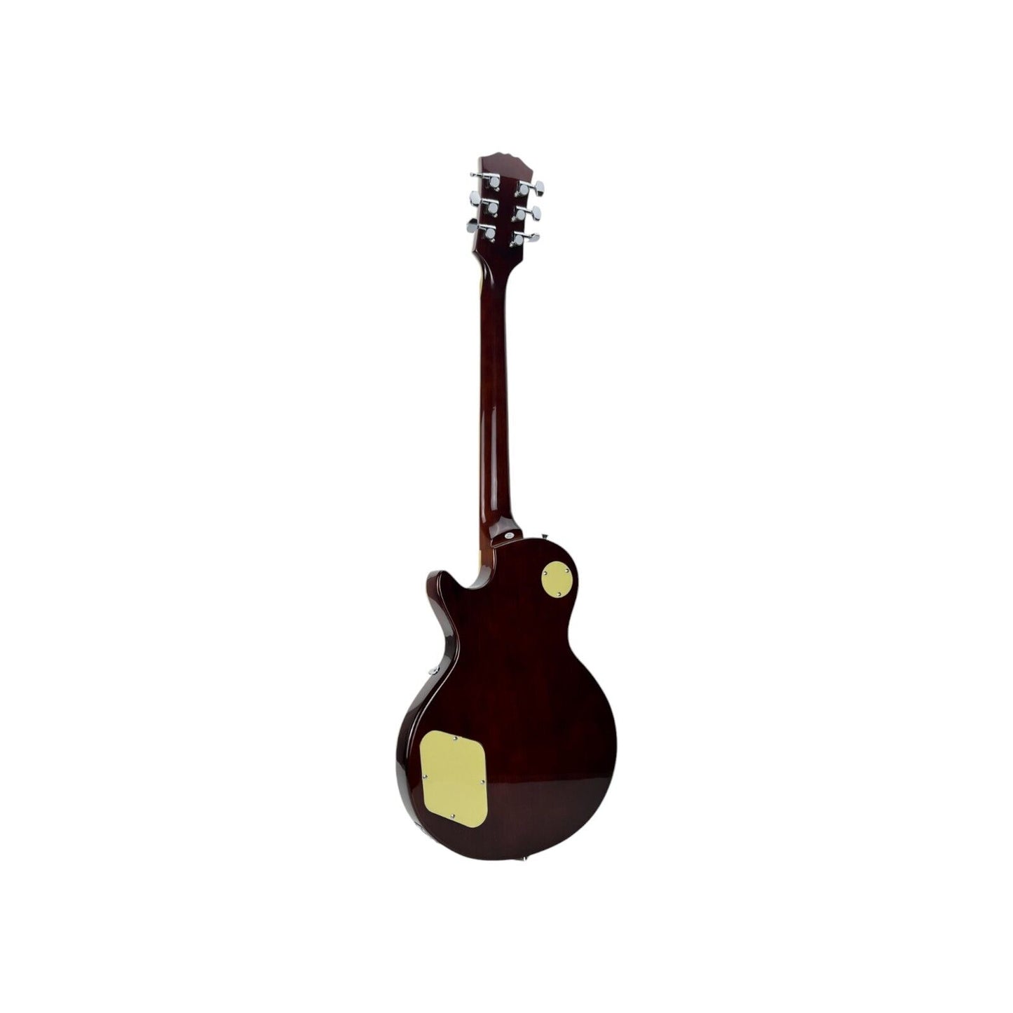 STAGG E-Gitarre Gitarre Mahagonikorpus gewölbte Decke Gold