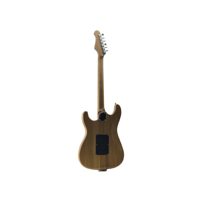 STAGG E-Gitarre Gitarre Korpus massiver Erle Natur