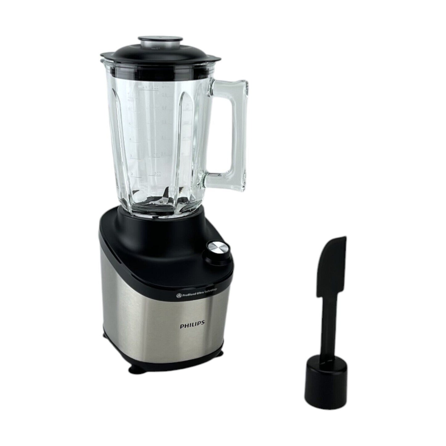 Philips Standmixer 1500W 12 Stufen 2 Liter Display Glas Edelstahl Schwarz