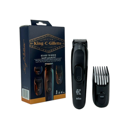 King C. Gillette Braun Bartschneider/Haarschneider-Set Trimmer Männer Schwarz Beauty &