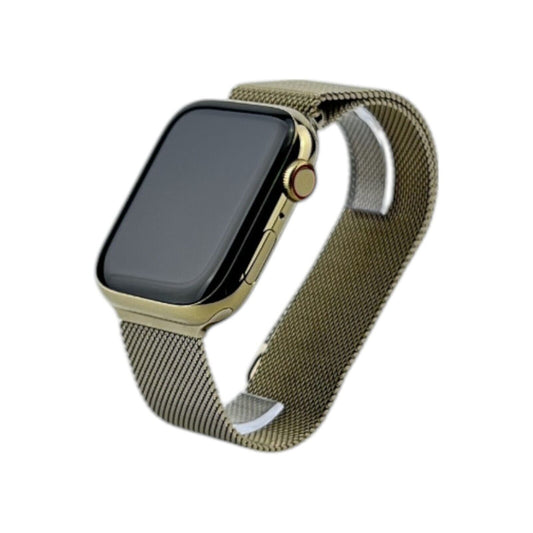 Apple Watch 9 Cellular Edelstahl Gold 45 mm Milanaise Gold