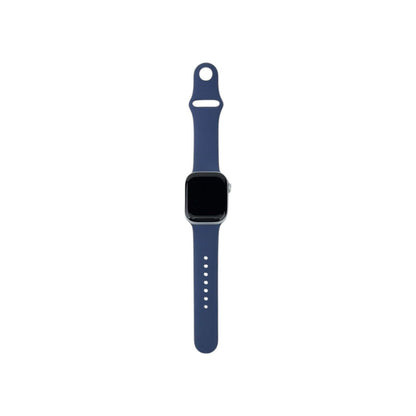 Apple Watch 10 Cellular Aluminium Silber 42 mm Sportarmband Denim