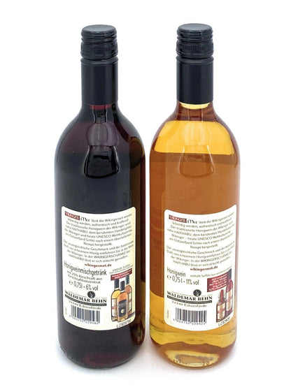 Original Viking mead honey wine campfire set 2x 0.75l 11% vol. alcohol