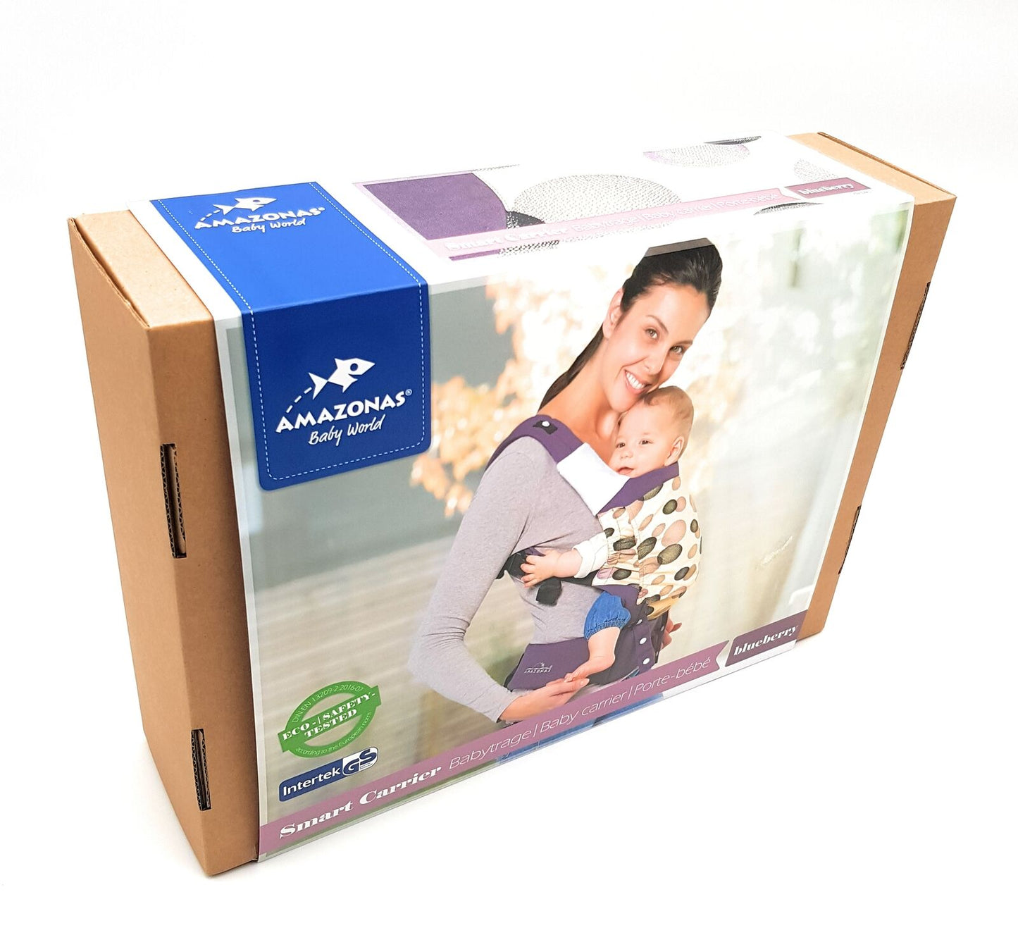 Amazonas Babytrage Bauchtrage Rückentrage Baby Tragetasche Lila 0-3 Jahre 15 Kg Baby:kinder- &