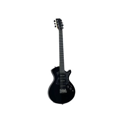 STAGG E-Gitarre Gitarre Silveray Serie massivem Erlenkorpus Schwarz