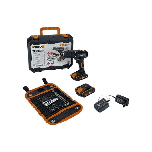 WORX WT351 Akku Schlagschrauber Akkuschrauber 20V Power Shark inkl. 2 Akkus