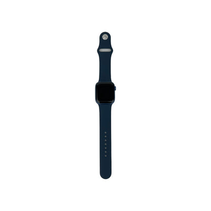 Apple Watch 7 Cellular Aluminium Blau 41 mm Sportarmband Abyssblau