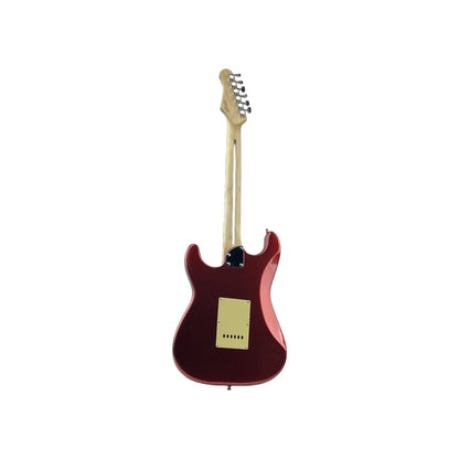 STAGG E-Gitarre Gitarre Standard S Paulownia massiv Candy Apple Red