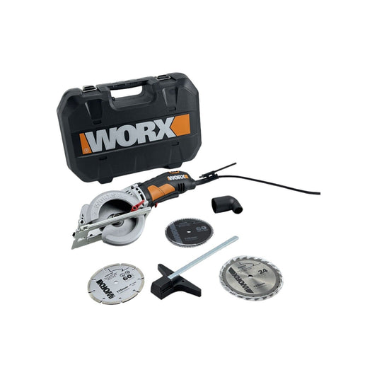 WORX WX429 Kompakt-Handkreissäge 400 W Säge Holz Metall Plastik kabelgebunden