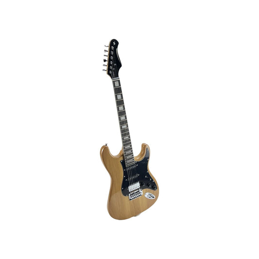 STAGG E-Gitarre Gitarre Korpus massiver Erle Natur