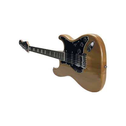 STAGG E-Gitarre Gitarre Korpus massiver Erle Natur