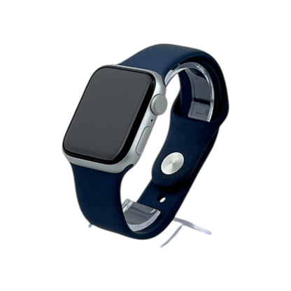 Apple Watch SE 2 GPS Aluminium Silber 40 mm Sportarmband Sturmblau