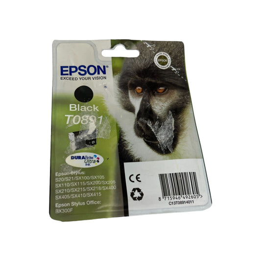 Epson T0891 Ink Cartridge Black Stylus Office Printer