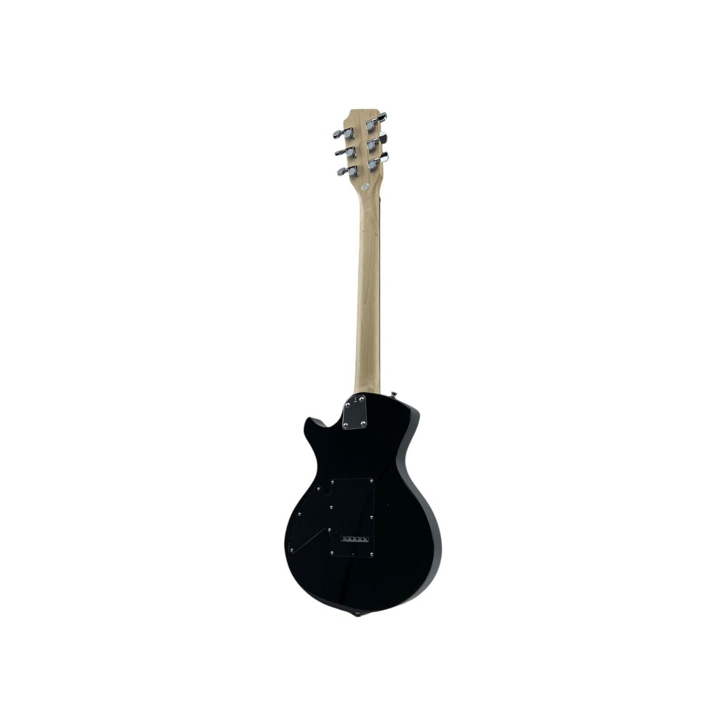 STAGG E-Gitarre Gitarre Silveray Serie massivem Erlenkorpus Schwarz