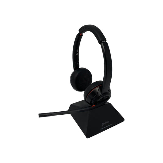 Poly Savi 8220 Uc Usb-A Stereo Dect Headset Kopfbügel Microsoft Teams Schwarz Computer Tablets &