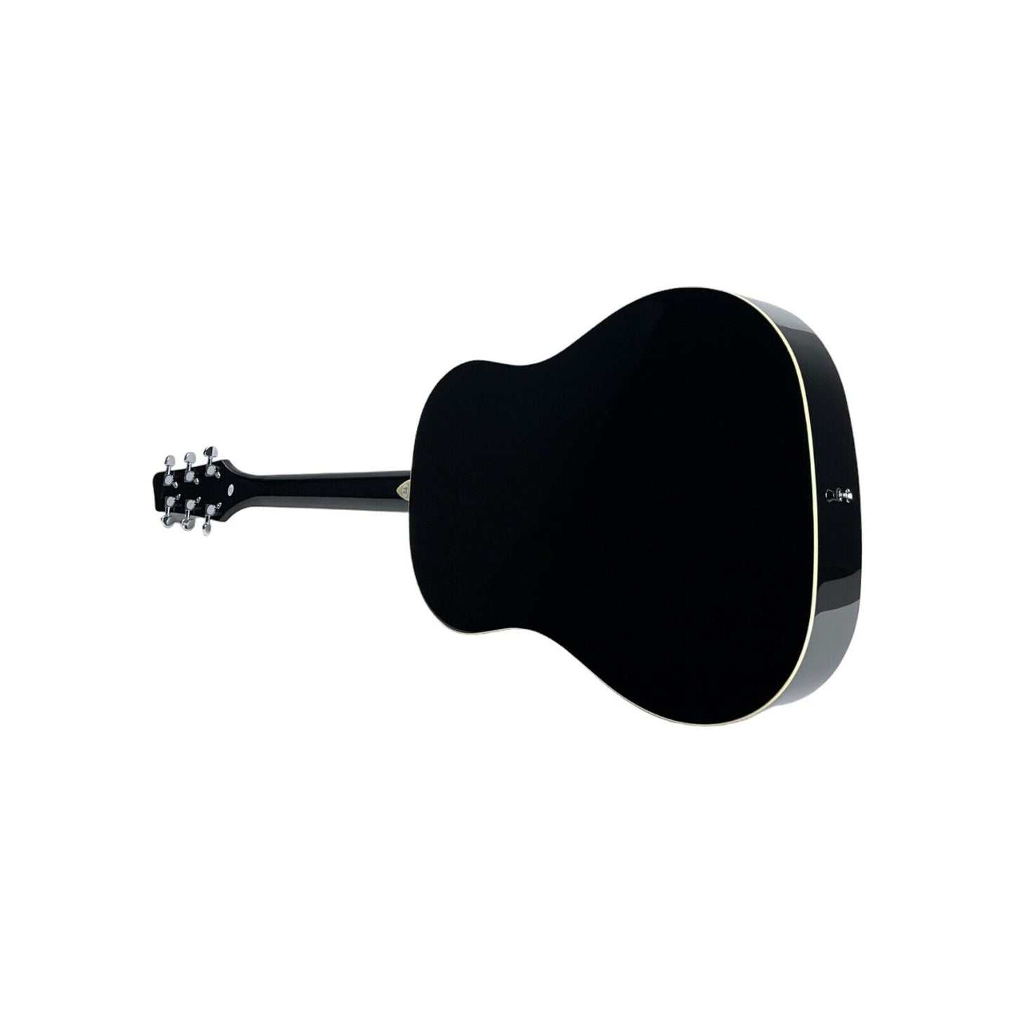 STAGG Gitarre Slope Shoulder Dreadnought Gitarre Hochglanz Schwarz