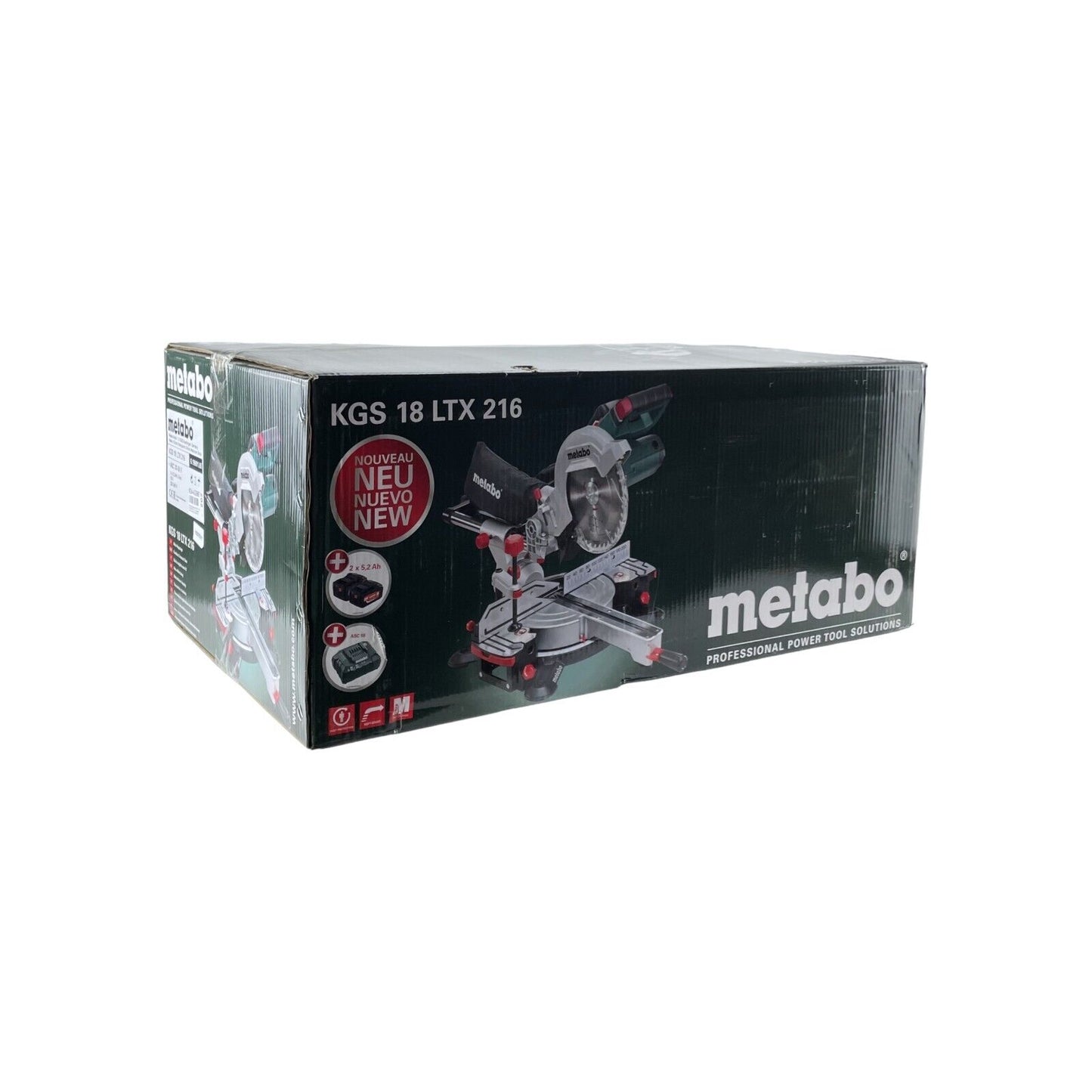 Metabo Akku-Kappsäge KGS 18 LTX 216 18 Volt LED-Arbeitslicht Inigrierter Laser