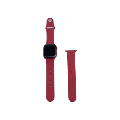 Apple Watch 9 Cellular Aluminium Rot 45 mm Sportarmband Rot