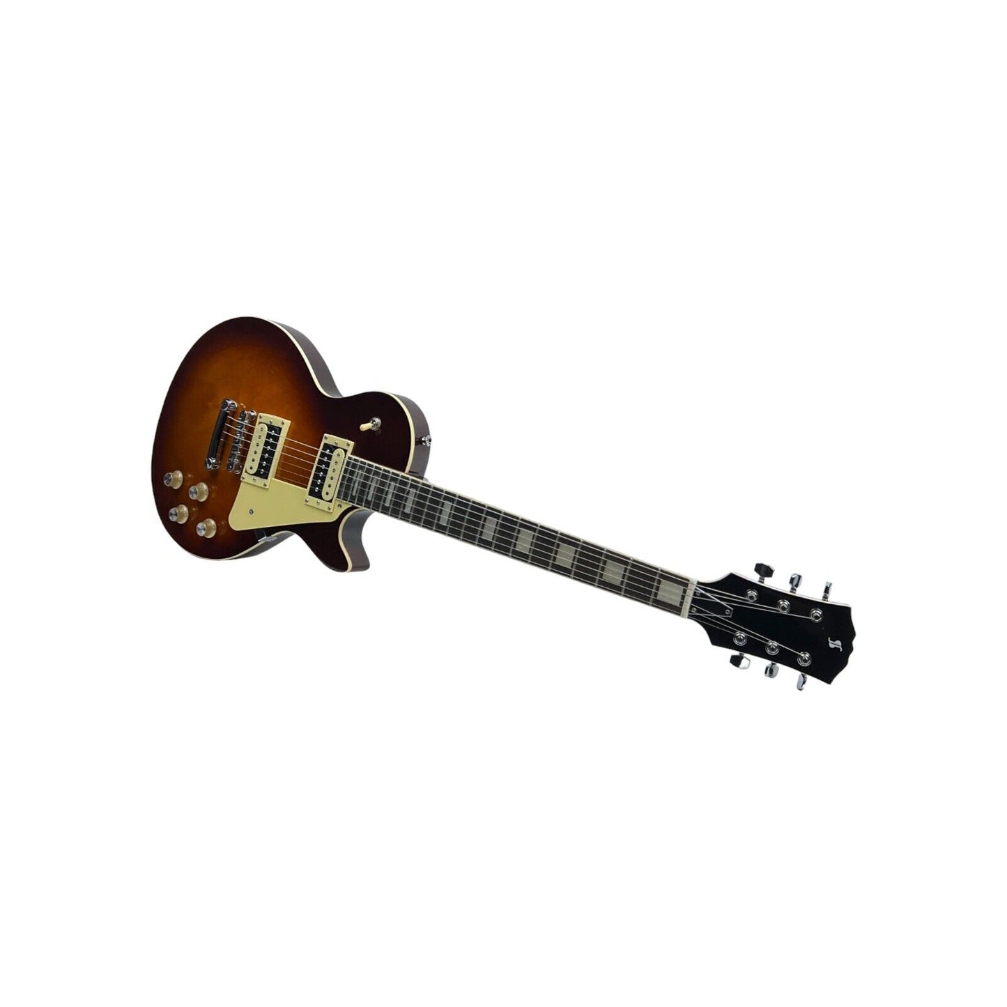 STAGG E-Gitarre Gitarre Mahagonikorpus gewölbte Decke Violin Sunburst