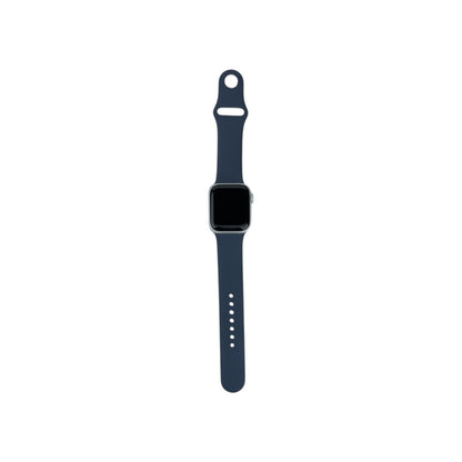 Apple Watch SE 2 GPS Aluminium Silber 40 mm Sportarmband Sturmblau